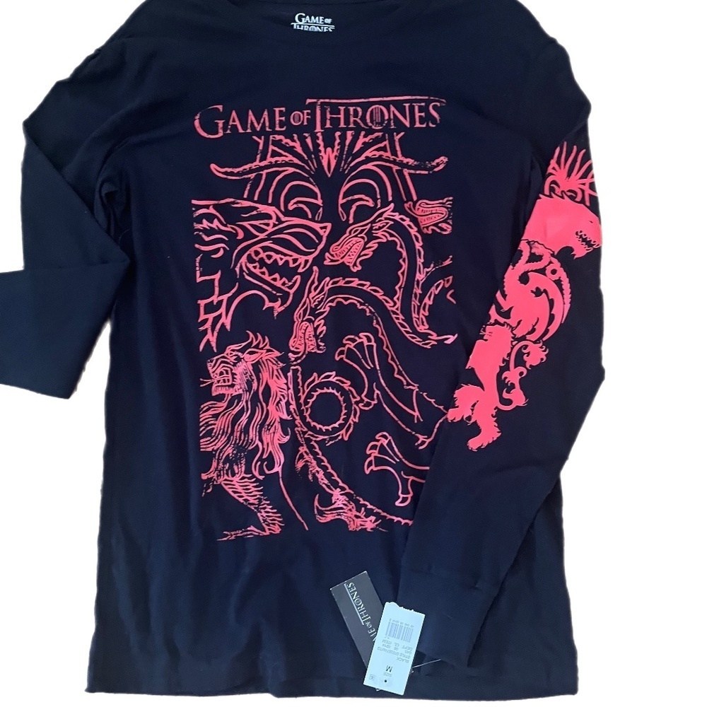 NWT Game of Thrones Dragon Long Sleeve T shirt